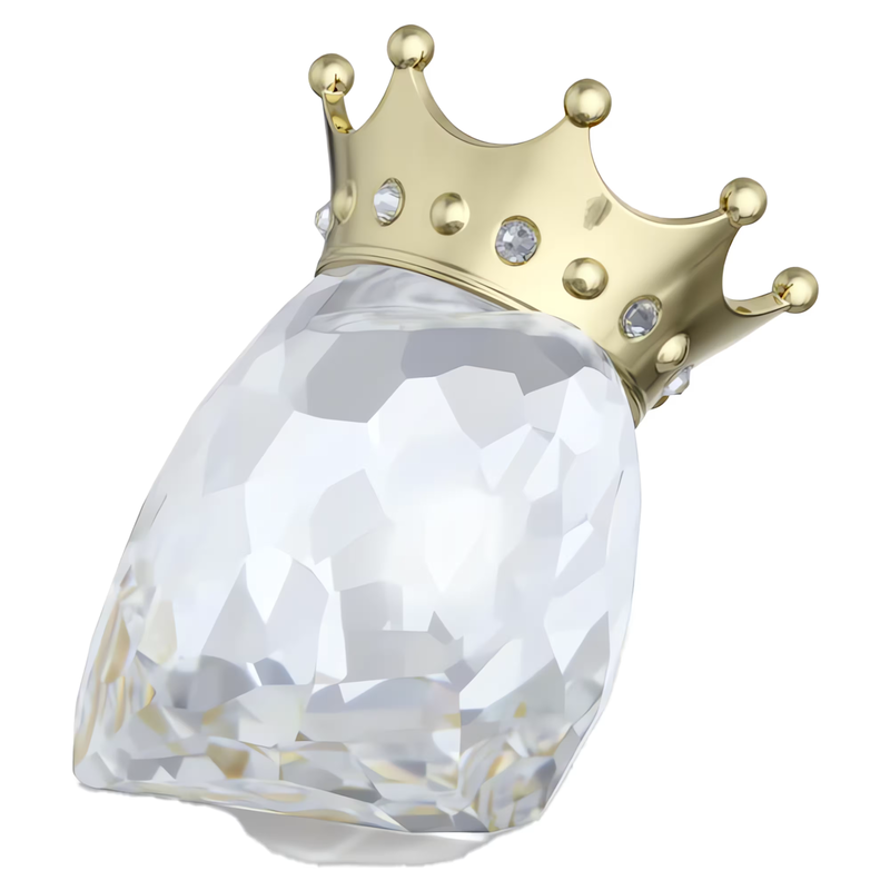Swarovski Symbolica kristallen beeldje Hart met kroon Wit/Goudkleurig 5692958