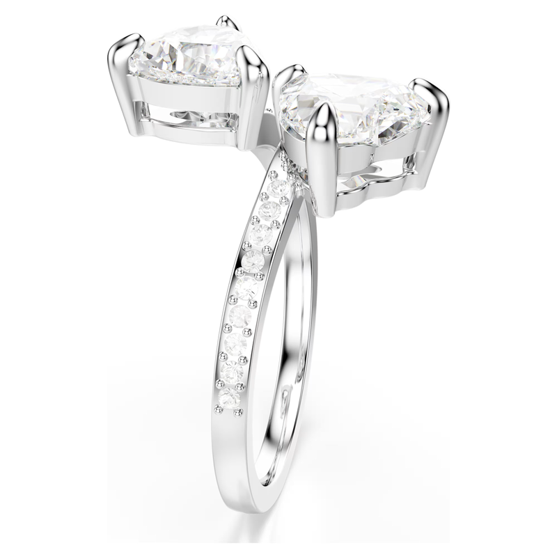 Swarovski Mesmera ring Attract open hartvorm Zilverkleurig/Wit
