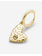 Buddha to Buddha Heart hoop Single Piece verguld  oorbel Goudkleurig 916GV one