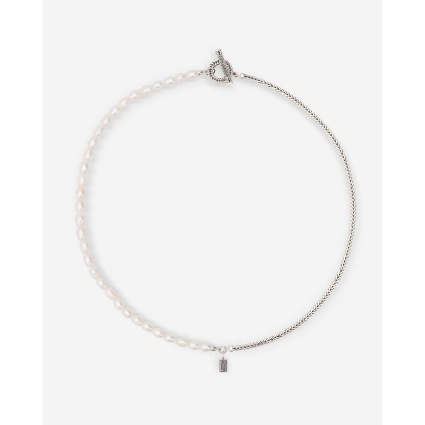 Buddha to Buddha Barbara Mini Parel  ketting Gekweekte zoetwaterparel wit 713 50CM