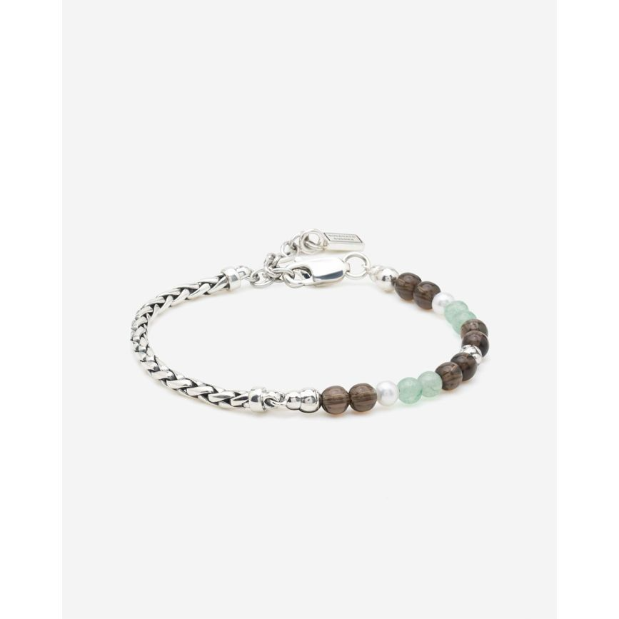 Buddha to Buddha Stacking armband Aventurine, Smokey Quartz 038AV