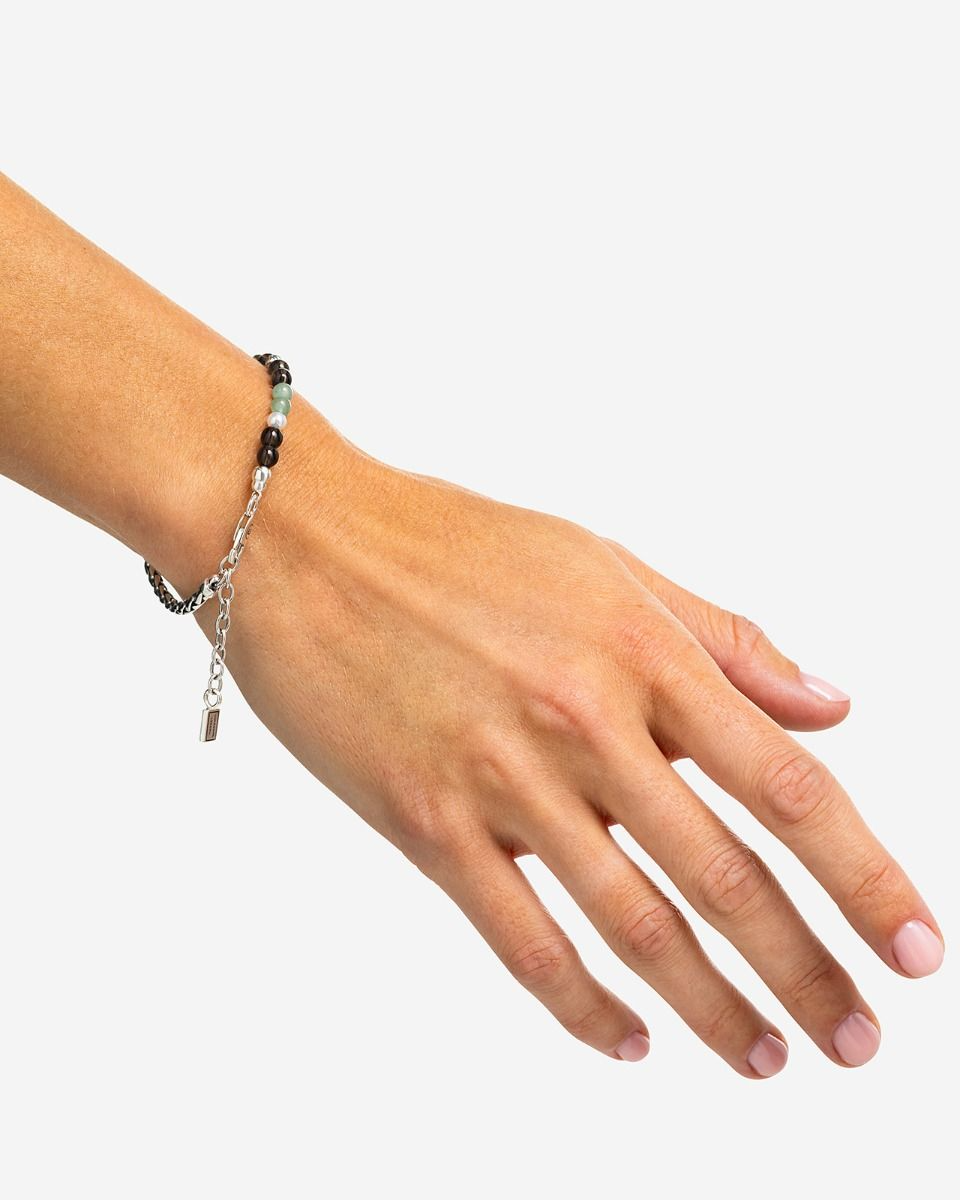 Buddha to Buddha Stacking armband Aventurine, Smokey Quartz 038AV
