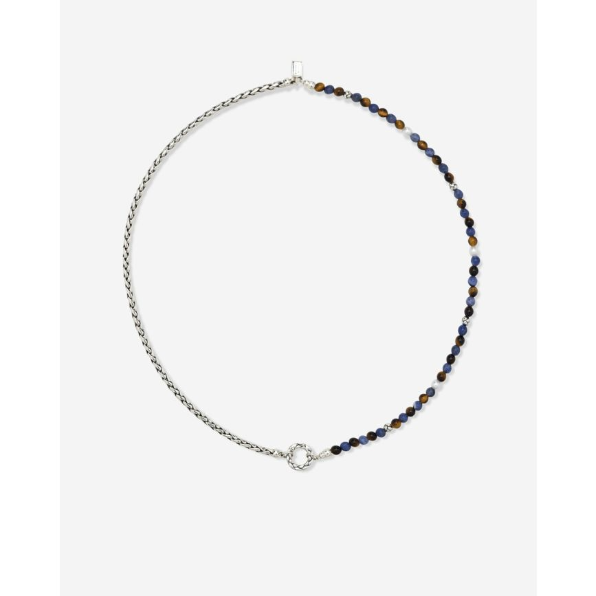 Buddha to Buddha Stacking ketting Tiger Eye, Sodalite 177TIS 45cm