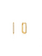 Ania Haie Glam Rock oorbellen - Glam Oval Hoop Verguld E037-04G