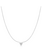 Ania Haie Starlit Drops ketting met hanger - Silver Pave Heart Zilver N074-01H