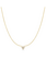 Ania Haie Starlit Drops ketting met hanger - Goldplated Pave heart Verguld N074-01G