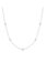 Ania Haie Starlit Drops ketting - Silver Classic Bezel Station Zilver N074-02H