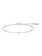 Ania Haie Starlit Drops armband - Silver Classic Bezel Station Zilver B074-02H