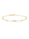 Ania Haie Miss Dainty armband - Goldplated Bezel Cubic CZ Station Verguld B065-03G