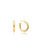Ania Haie Tide Echo oorbellen - Goldplated Classic Tube M Huggie Verguld E072-11G