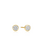 Ania Haie Luna Gaze oorbellen - Goldplated small pave Disc stud Verguld E075-02G