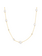 Ania Haie Luna Gaze ketting met hanger - Goldplated Asymmetric Shell Pearl Station Verguld N075-05G