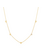 Ania Haie Starlit Drops ketting met hanger - Goldplated Pave heart Station Verguld N074-05G