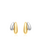 Ania Haie Tide Echo oorbellen - Two Tone Dome Stud Verguld E072-07T