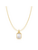Ania Haie Tide Echo ketting met hanger - Goldplated Square MOP Verguld N072-02G