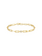 Ania Haie Reimager armband - Goldplated Paperclip Chain CZ Verguld B069-01G