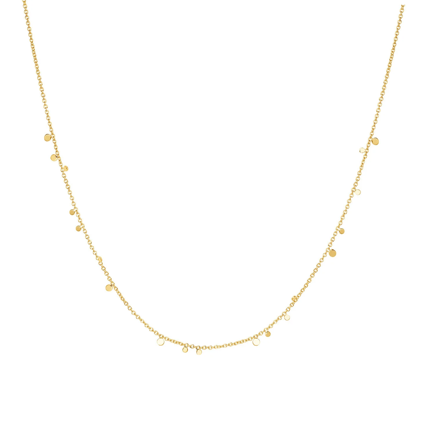 Ania Haie Chill Voyager ketting - Goldplated Mini Disc Verguld N063-02G