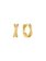 Ania Haie Tide Echo oorbellen - Goldplated Entwined Dual Huggie Verguld E072-06G