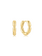 Ania Haie Reimager oorbellen - Goldplated Segmented Puffy Hoop Verguld E069-02G