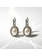 Camps & Camps Zilverkleurige oorbellen - Parel Wit 1A021 PE