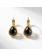 Camps & Camps Goudkleurige oorbellen - Zwart 1D022 JT