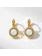 Camps & Camps Goudkleurige oorbellen - Wit Opaal 1D024 WO