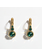 Camps & Camps Goudkleurige oorbellen - Emerald Groen 1D023 EM
