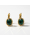 Camps & Camps Goudkleurige oorbellen - Emerald Groen 1D020 EM