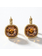 Camps & Camps Goudkleurige oorbellen - Cognac Bruin 1D027 ST