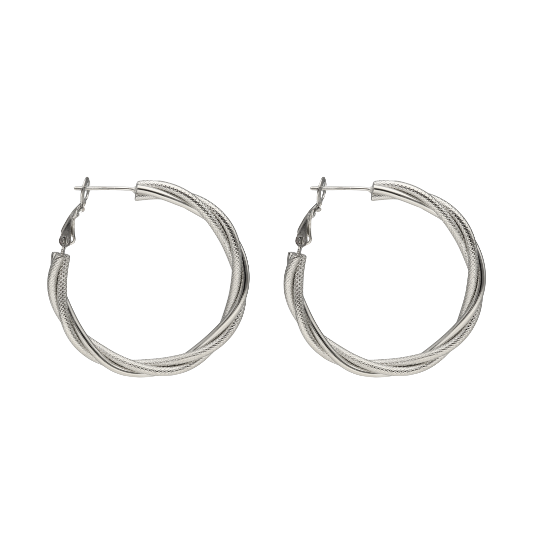 Camps & Camps Stalen oorbellen - Zilverkleurig 2S178 A