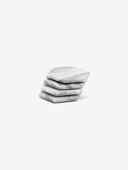 Coasters (4) - White marble