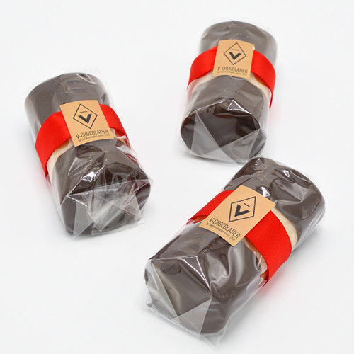 Marsepein bûche pure chocolade 290 gr