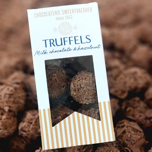 Ambachtelijke truffels met hazelnootpraliné
