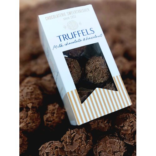 Ambachtelijke truffels met hazelnootpraliné