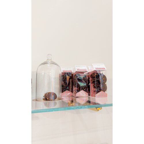 Choco'Plaque pure chocolade & Florentine van gekarameliseerde amandelen
