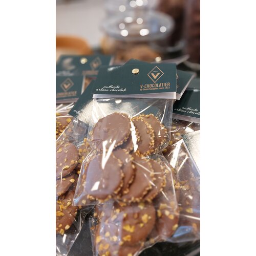 Choco'Plaque melkchocolade & geroosterde sesam