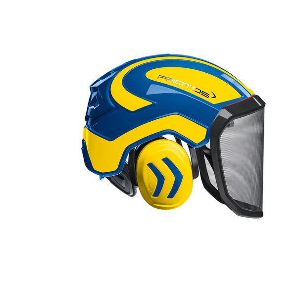 PROTOS® PROTOS® Integral Forsthelm - blau-neongelb