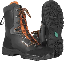 Husqvarna Schnittschutzstiefel aus Leder für Waldarbeiter