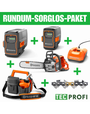Husqvarna Komplett-Paket: Husqvarna 550iXP Profi Akku-Kettensäge