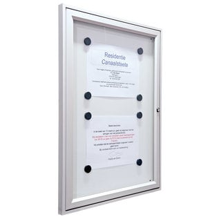 Wandvitrine Tradition (A1)75x105 cm 29 mm  dik De VVE vitrine