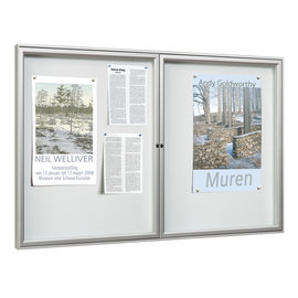 Wandvitrine Dubbeldeur Tradition 140x105cm