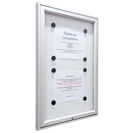 Wandvitrine (A3) vertikaal 40x55 cm  binnengebruik stuntprijs