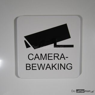 Camerabewaking metaalbord