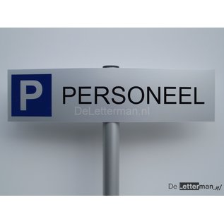 Parkeerbord Personeel op paal