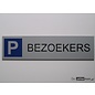 Parkeerbord Bezoekers wandbord