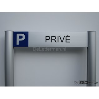 Parkeerbord Prive luxe frame