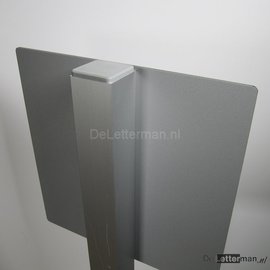 Paaltje Aluminium koker 100 cm losse staander voor parkeerbord.