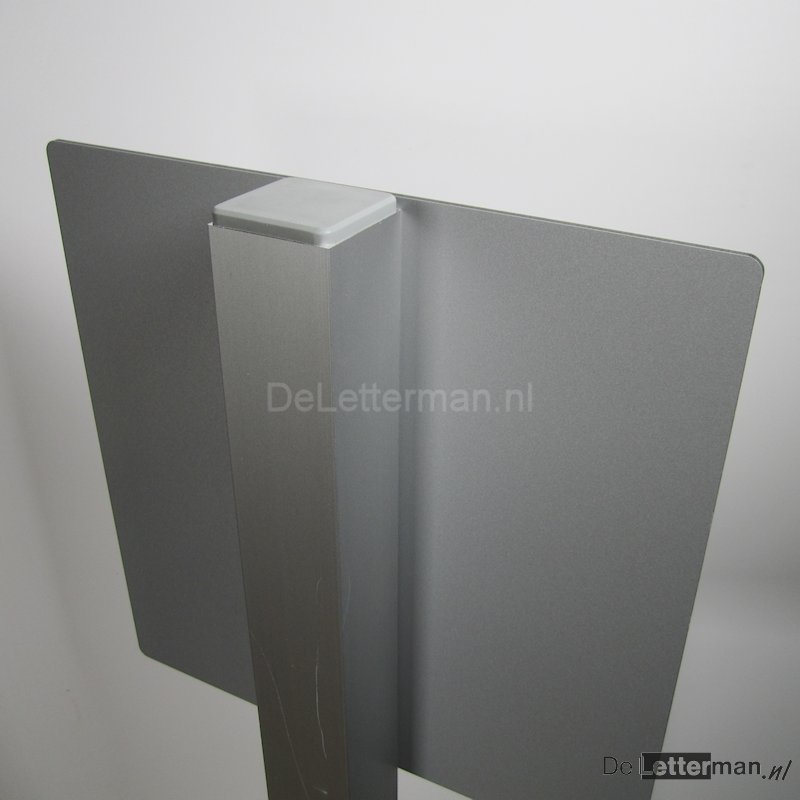 Havoc composiet boom Paaltje Aluminium koker 40x40 mm 100 cm met afwerkdop zwart of grijs -  DeLetterman.nl