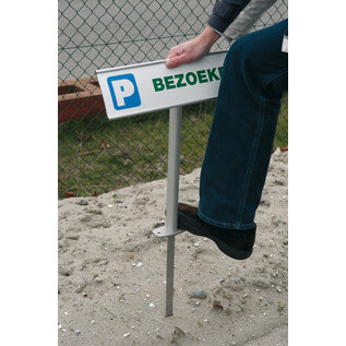 Parkeerbord Bezoekers aluminium profiel