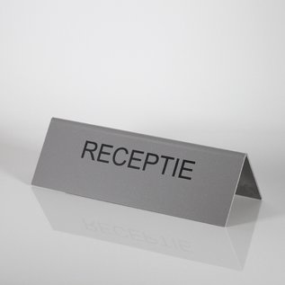 Tekstbordje RECEPTIE tafelmodel 10x30 cm